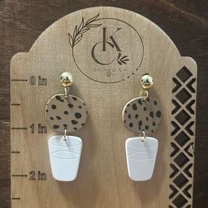 Cookie and Milk Earrings